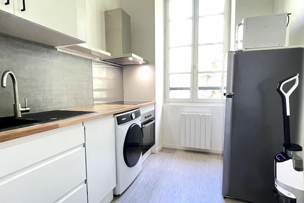 Le Manoir Mermoz : Appartement T2 Tout Equipe Rennes Eksteriør bilde